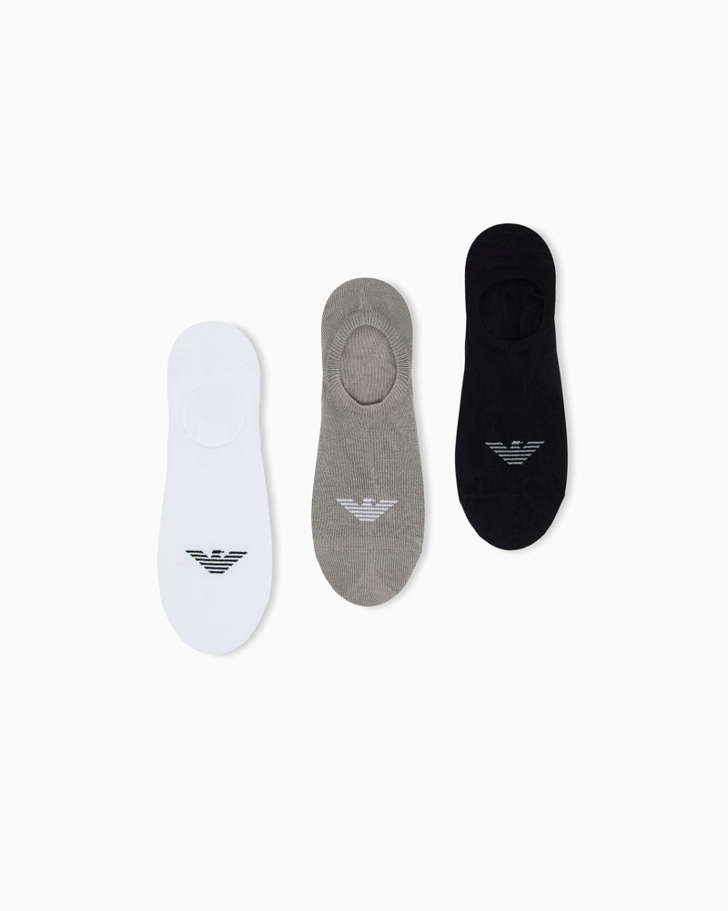 THREE-PACK OF EAGLE LOGO TRAINER SOCKS 1