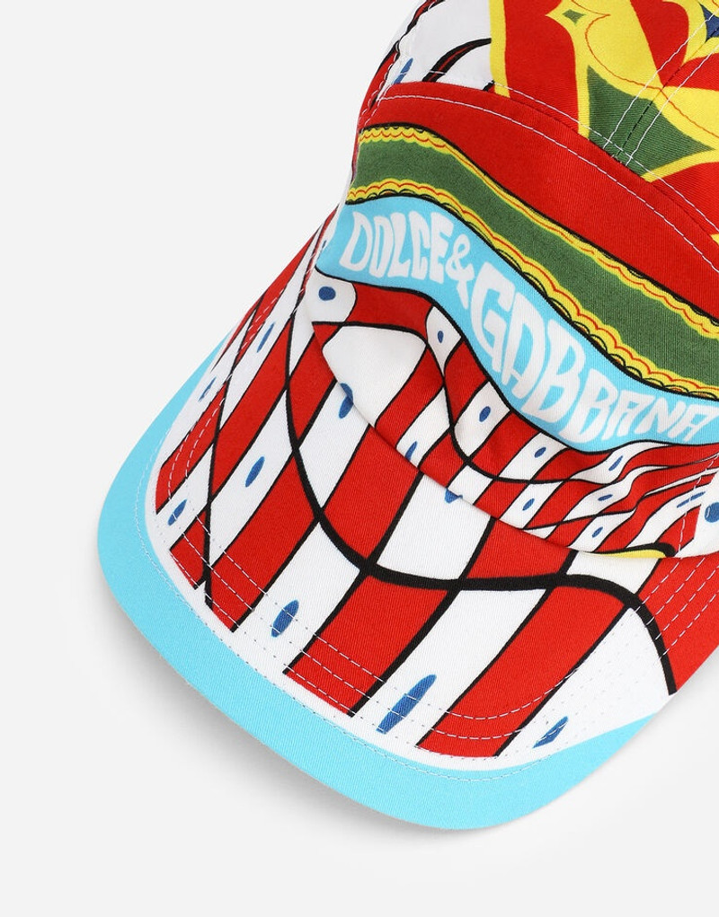 Dolce & Gabbana Carretto-print baseball cap outlook
