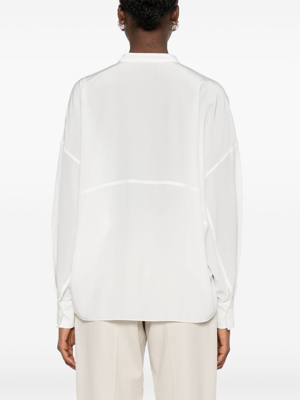 V-neck blouse - 4