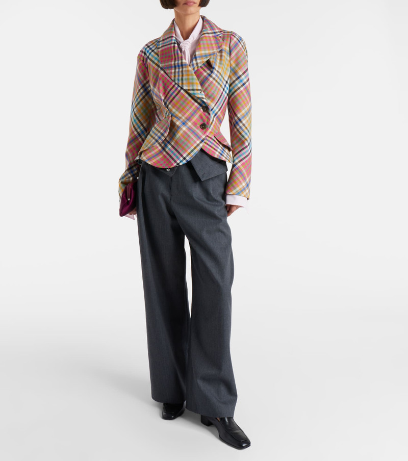 Vivienne Westwood Stormy asymmetric wool blazer outlook