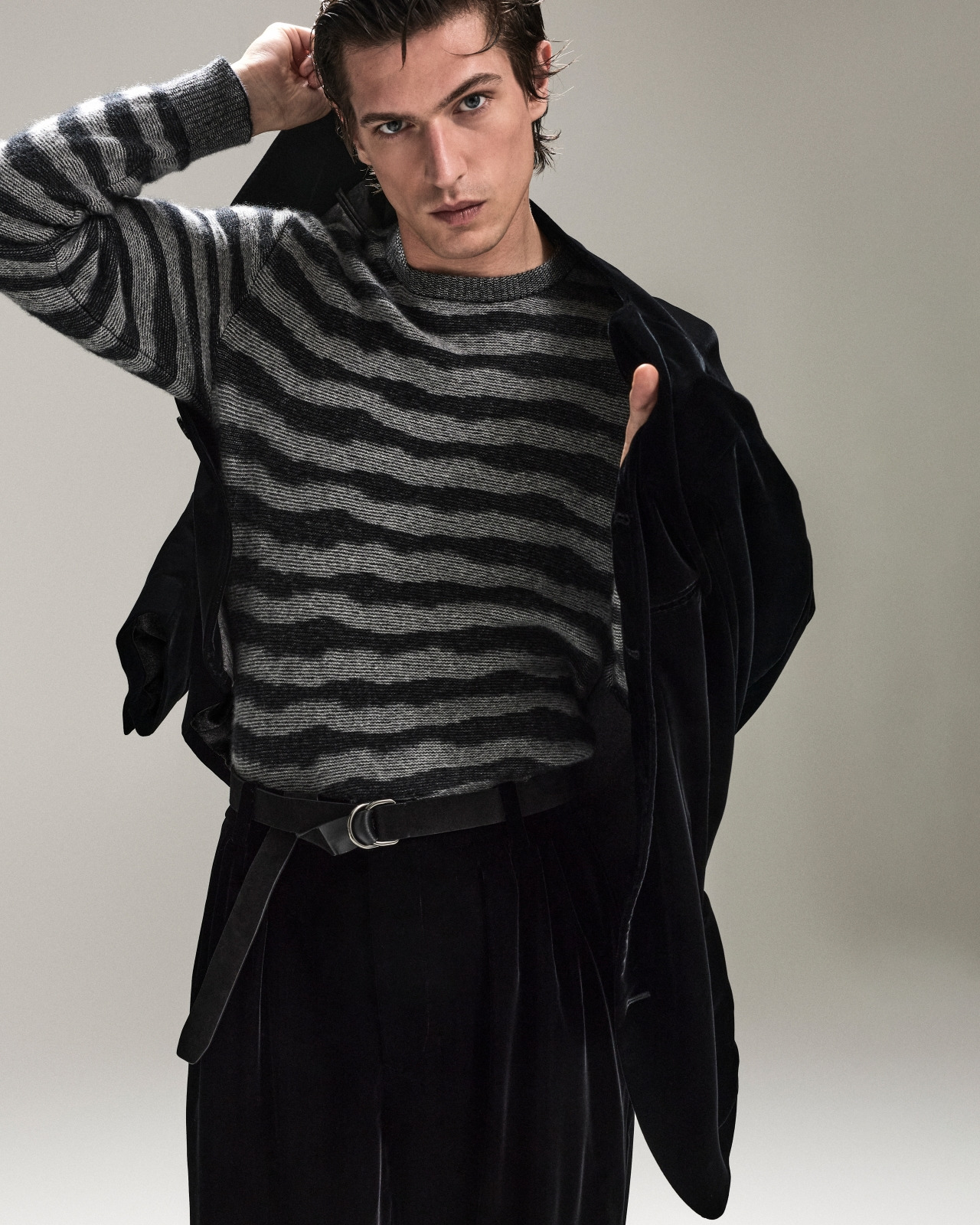 CASHMERE, VISCOSE AND SILK-BLEND JACQUARD CREW-NECK JUMPER - 6