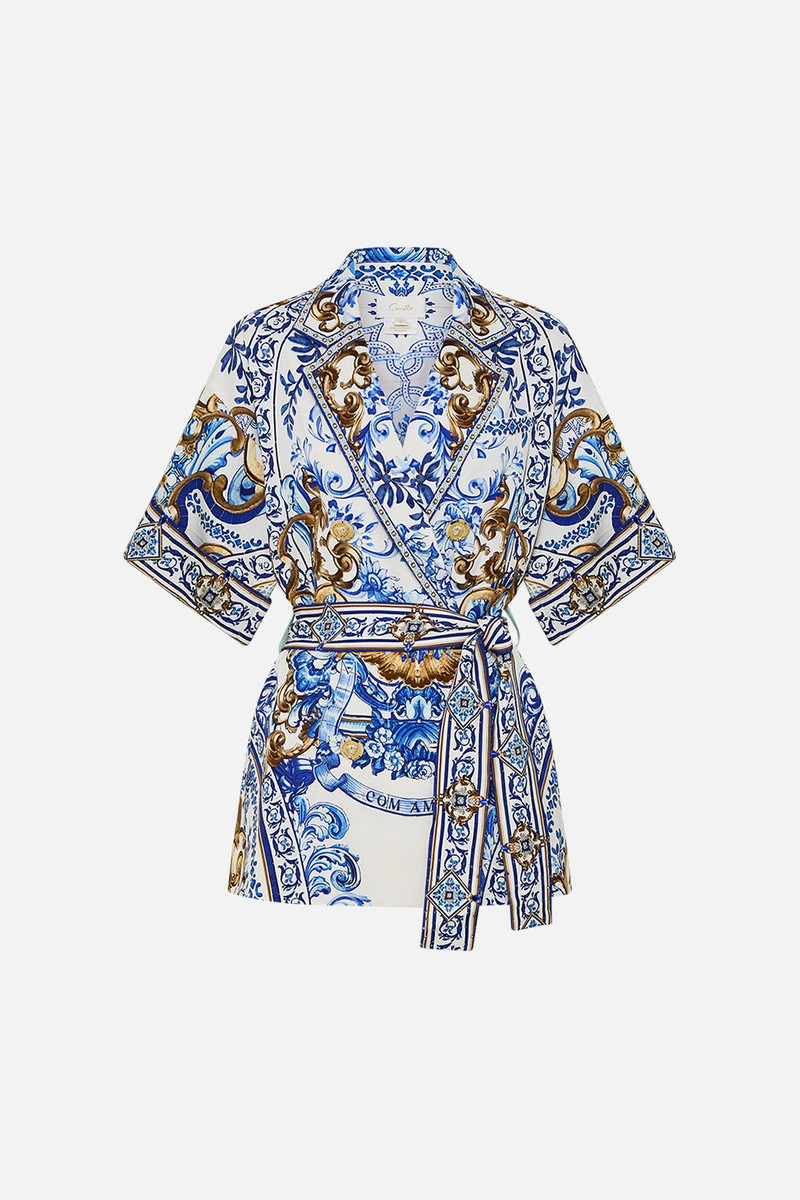 DOUBLE BREASTED SHORT SLEEVE JACKET 1