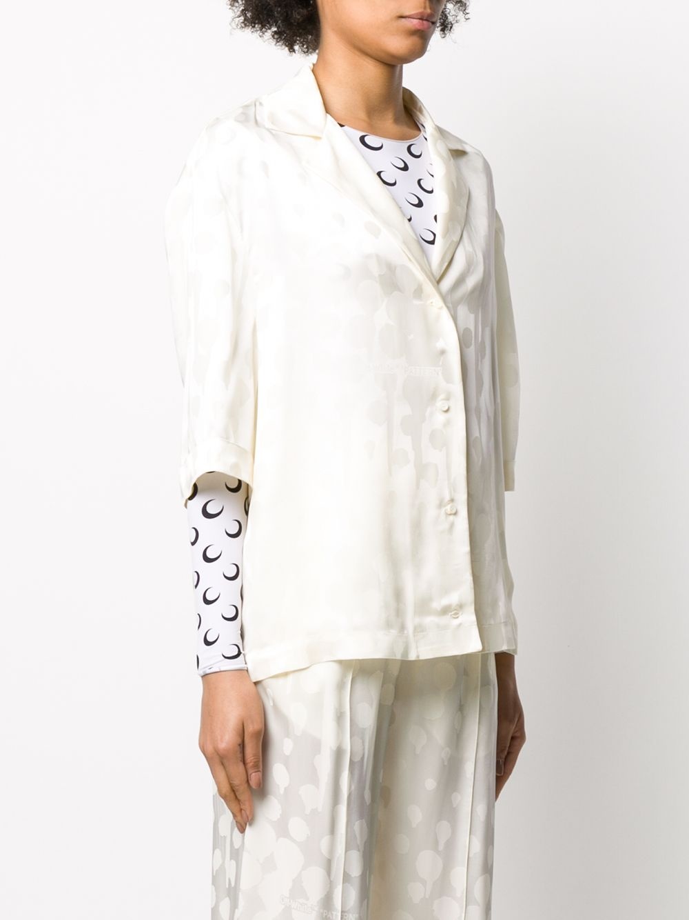 splatter-effect polka dot top - 3