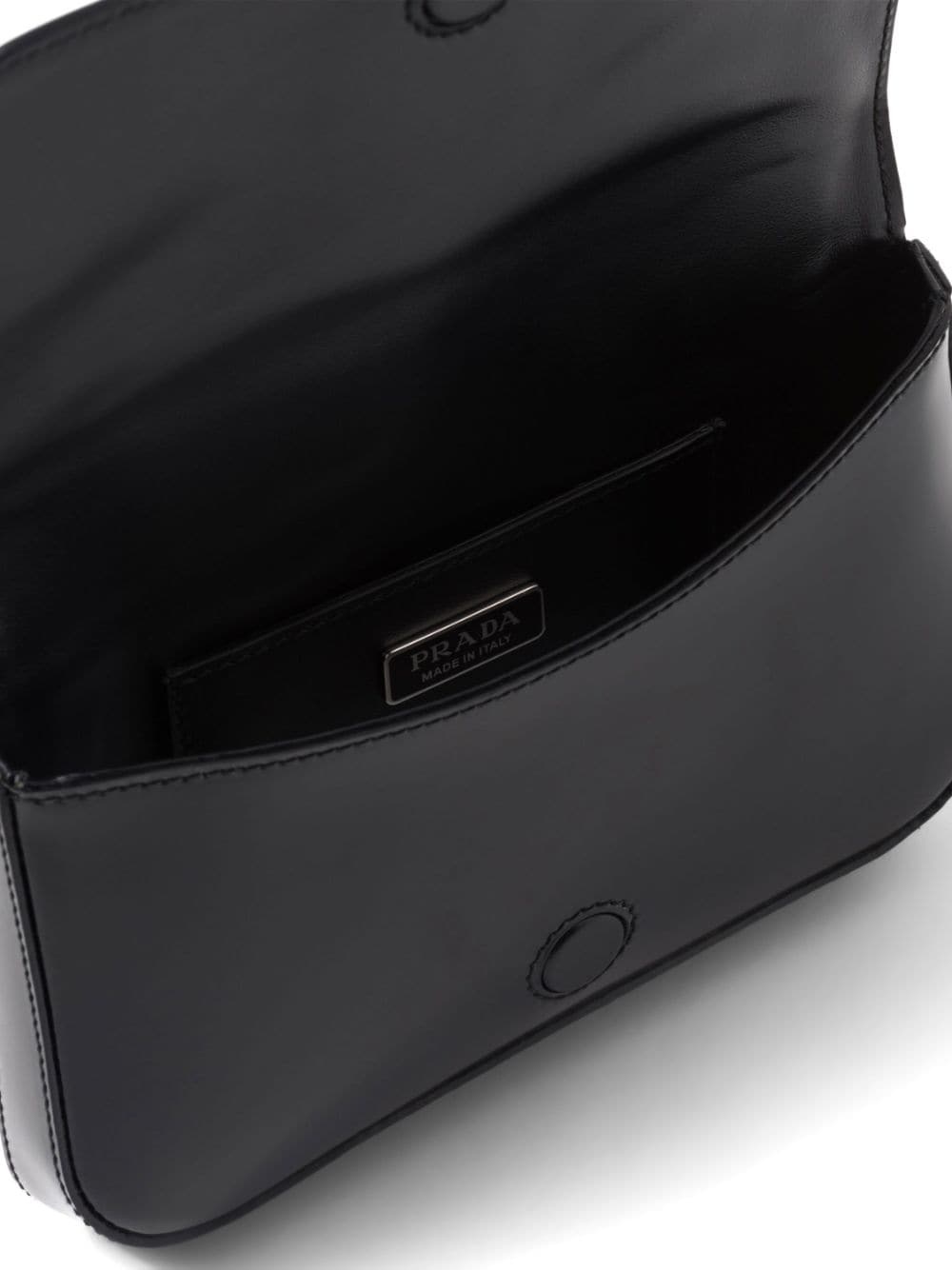 logo-stamp brushed leather bag - 5