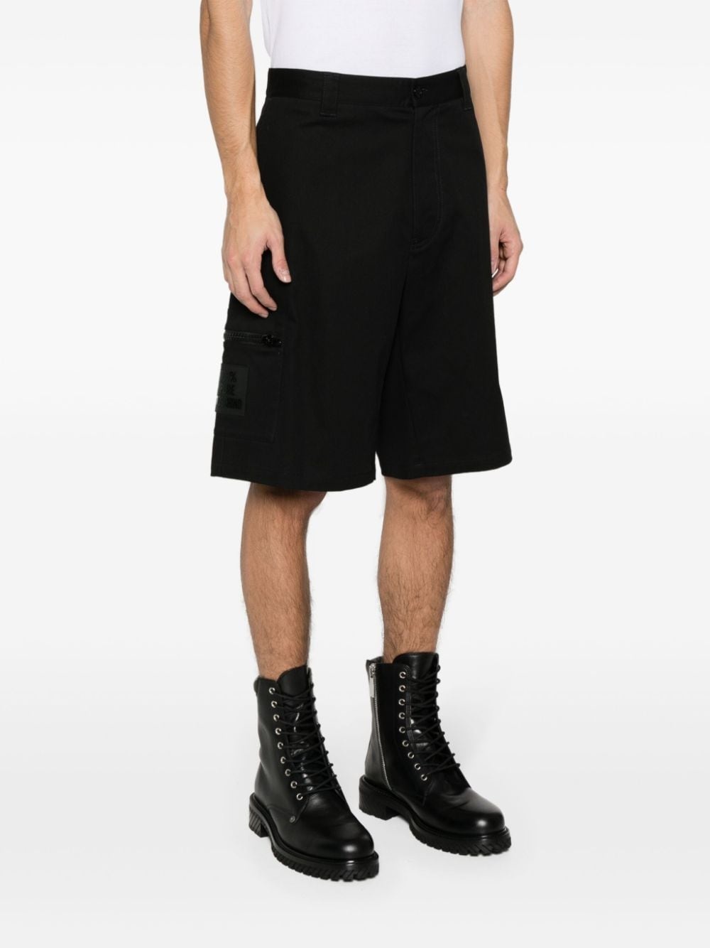logo-appliquÃ© bermuda shorts - 3