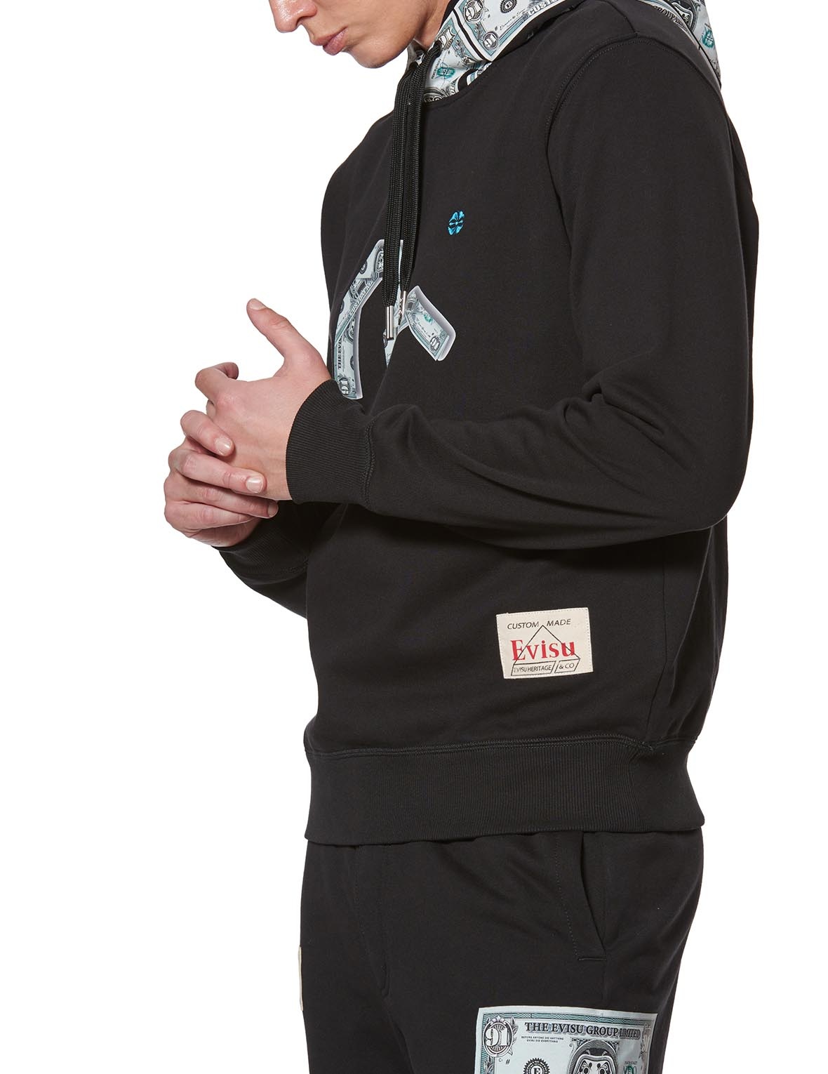 BANKNOTE SEAGULL PRINT HOODIE - 7