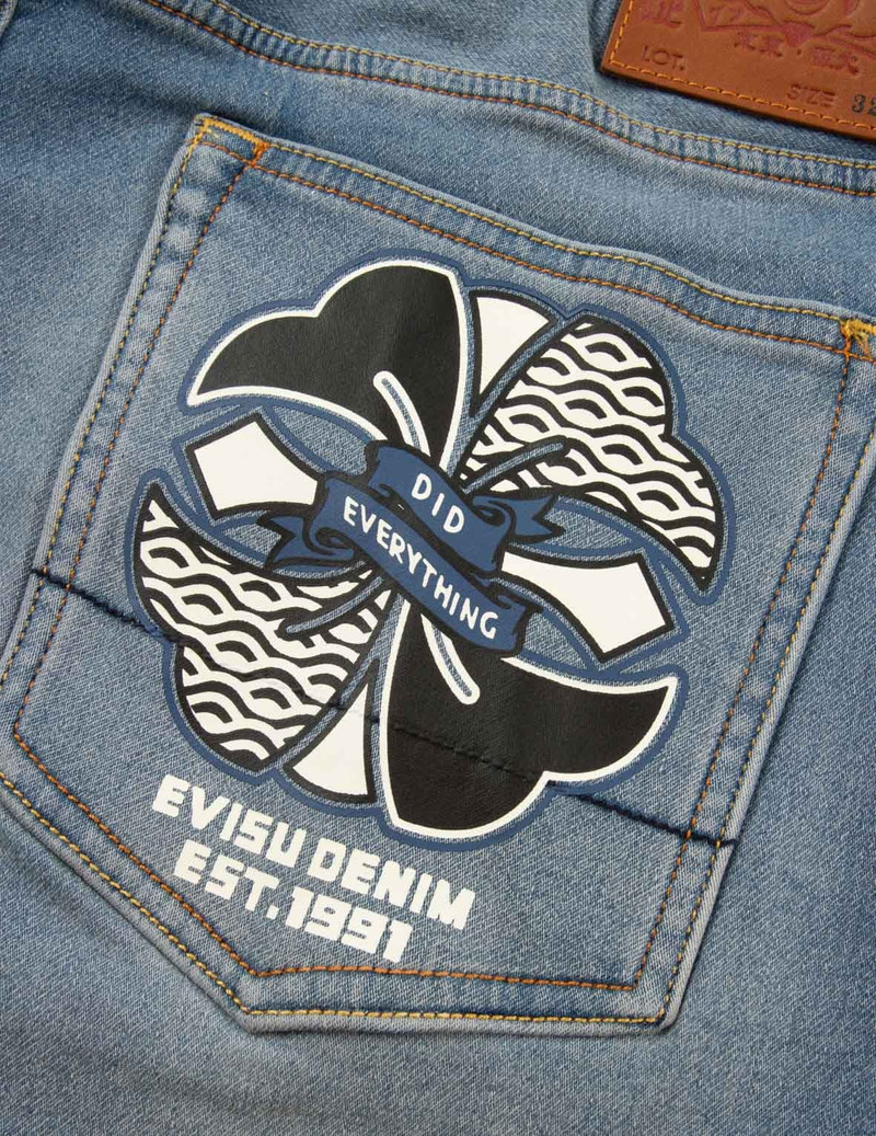 KAMON PRINT POCKET RELAX FIT JEANS 9