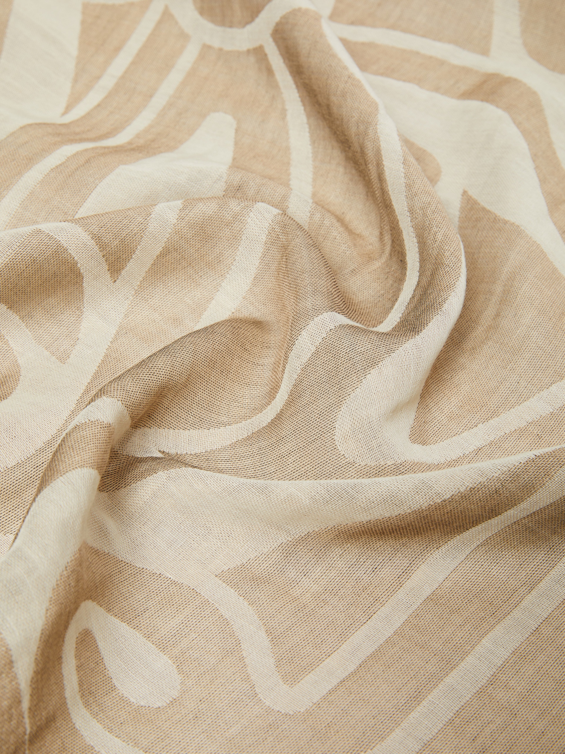 MIA Jacquard-knit wool and modal shawl - 3