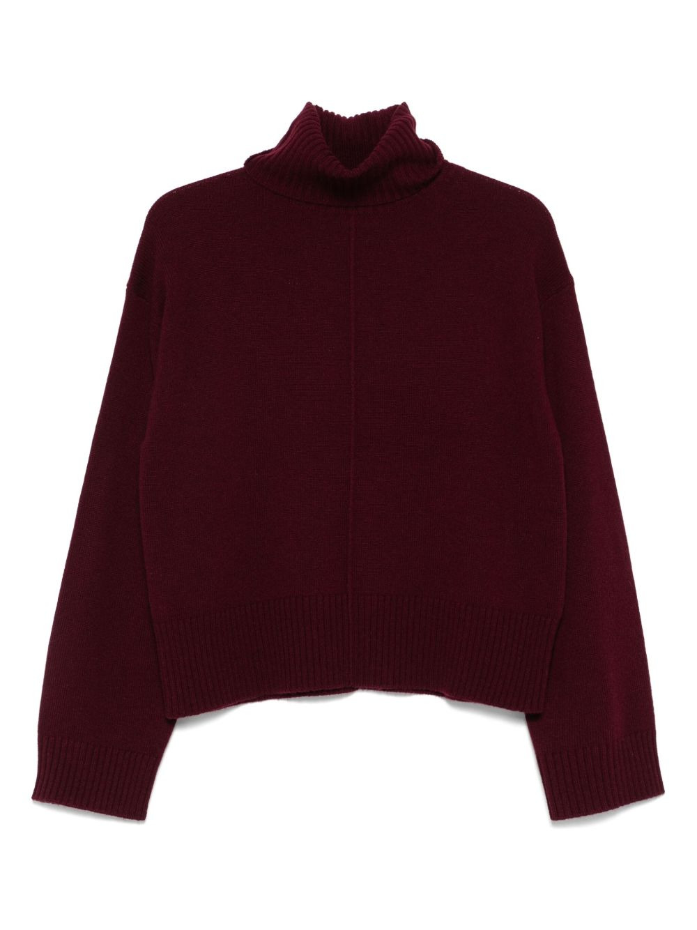 turtleneck cropped sweater - 1
