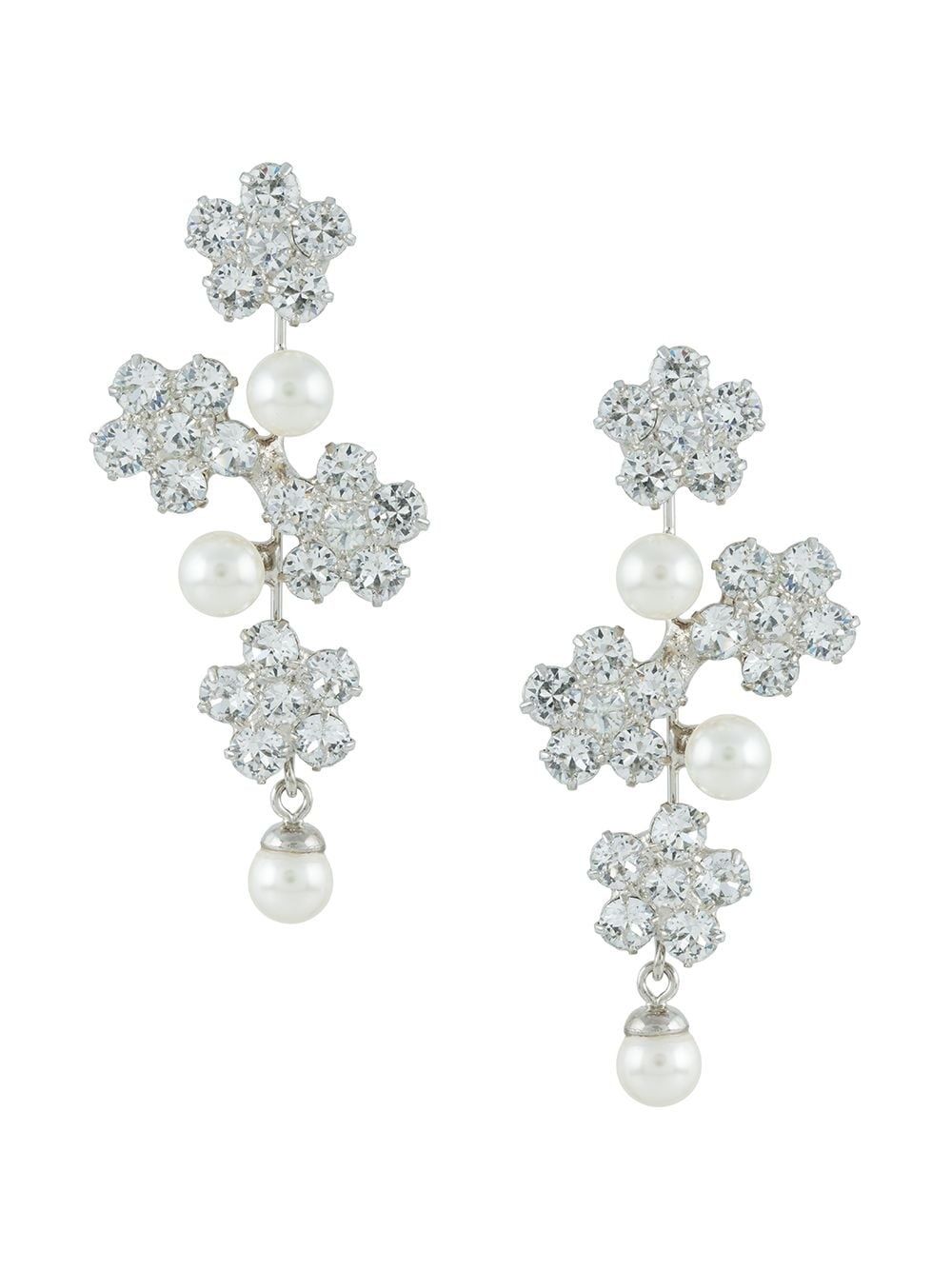 Aria crystal pearl earrings - 1
