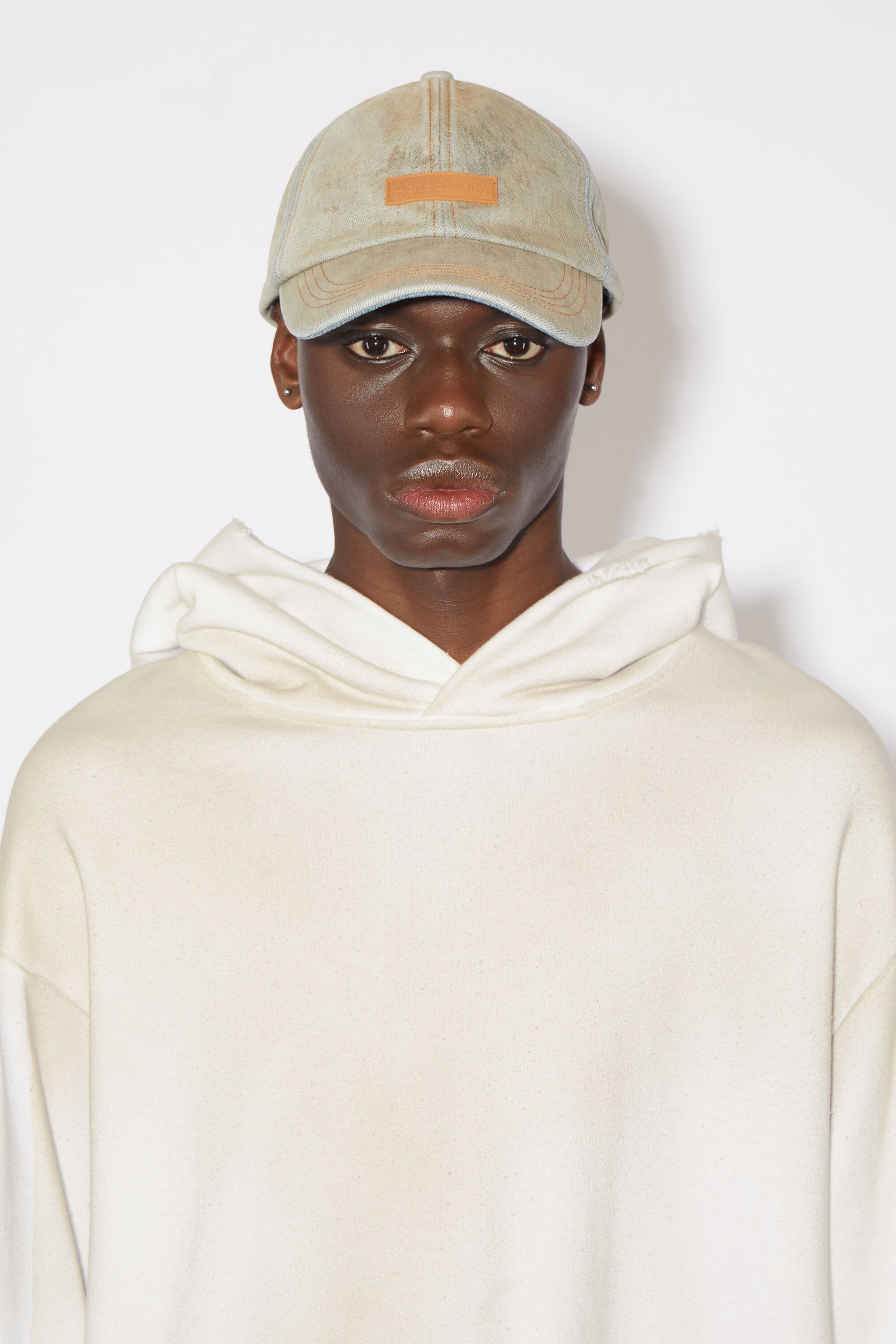 Logo hooded sweater - Dusty white - 4