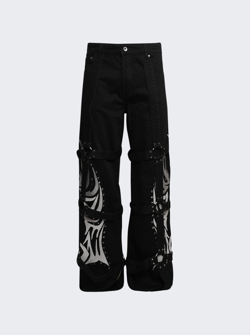 Winged Logo Bondage Pant Coal - 1