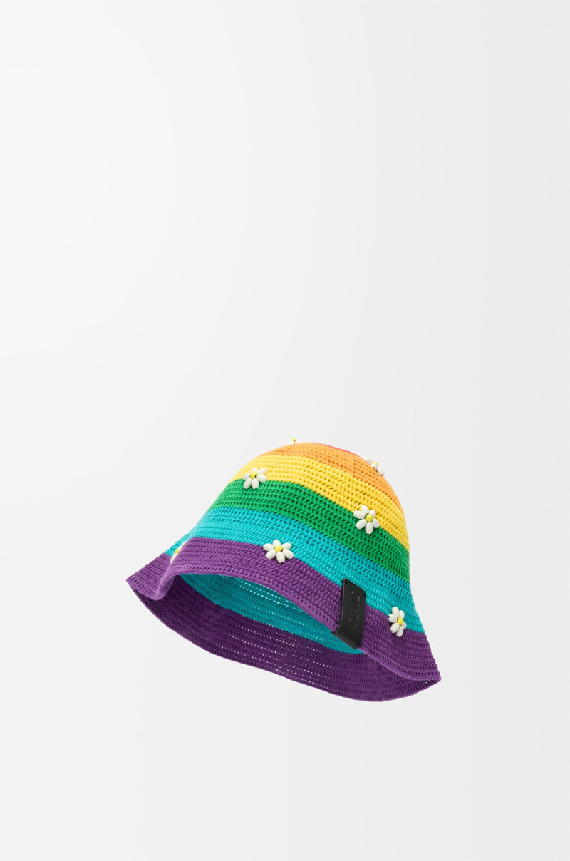 Loewe Daisy bucket hat in cotton outlook