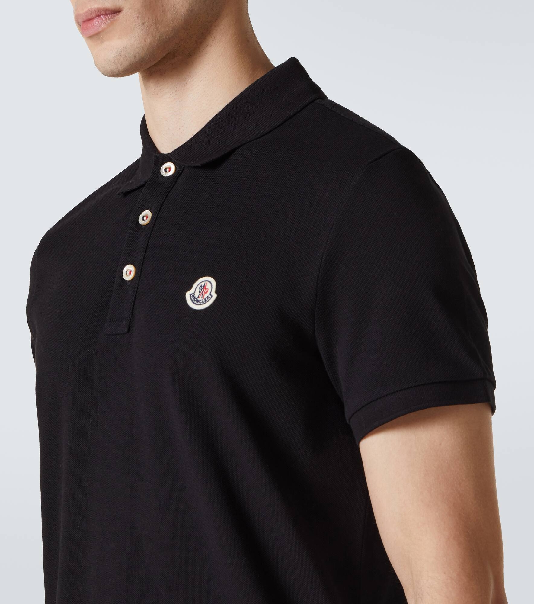 Cotton piqué polo shirt - 5