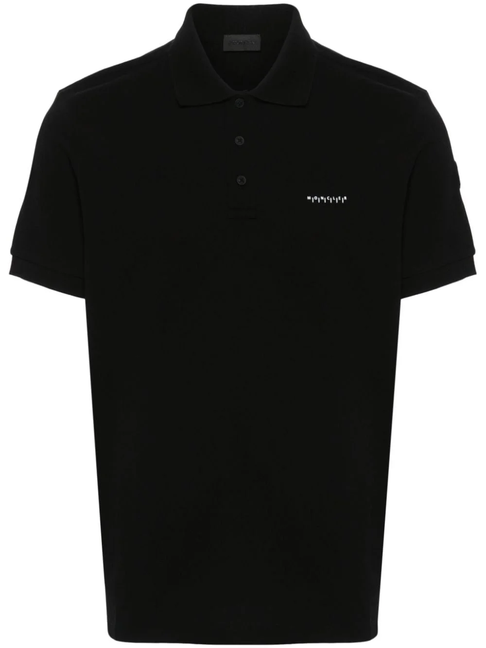rubberised-logo polo shirt - 1