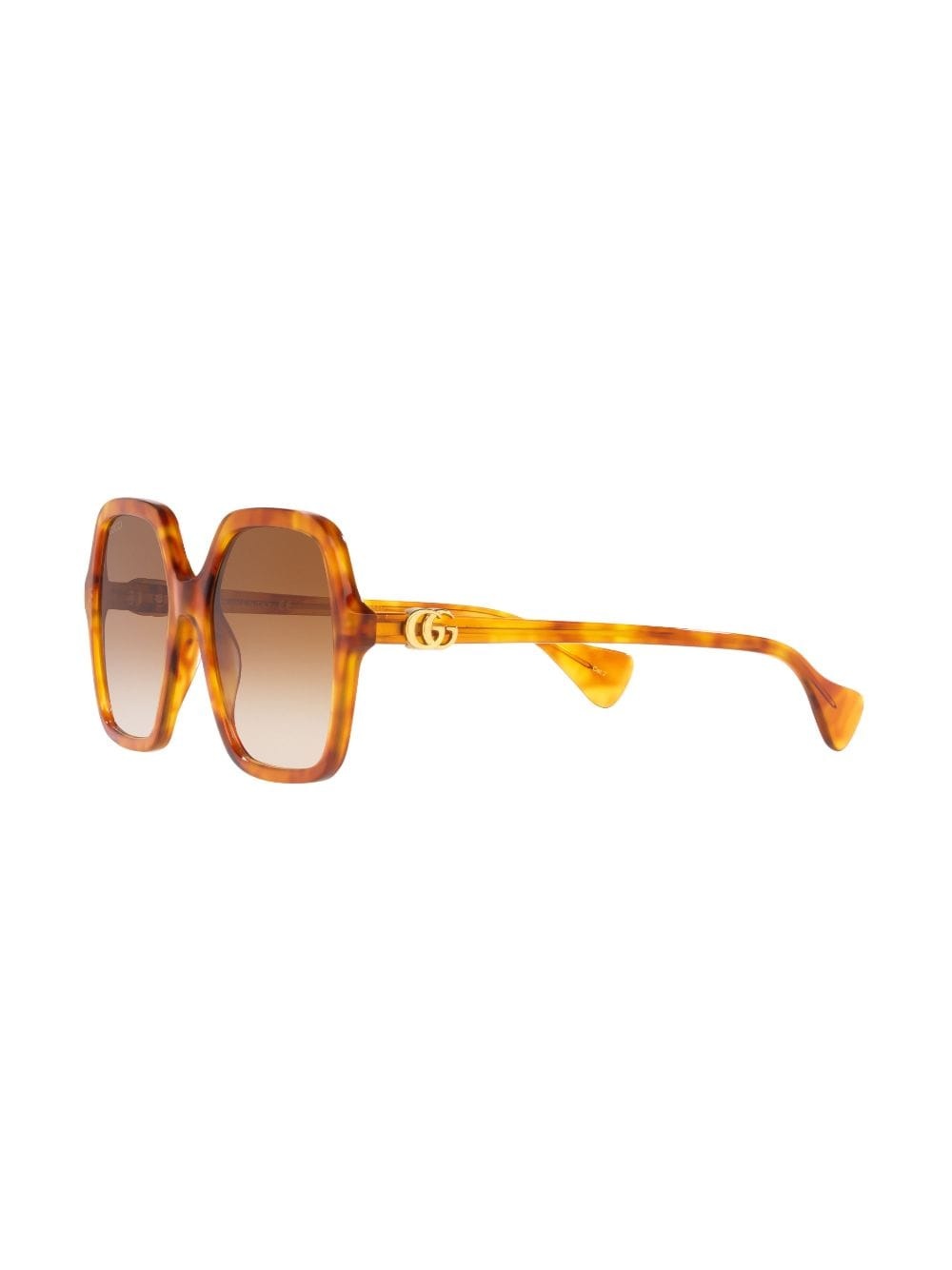 logo-plaque oversize-frame sunglasses - 4