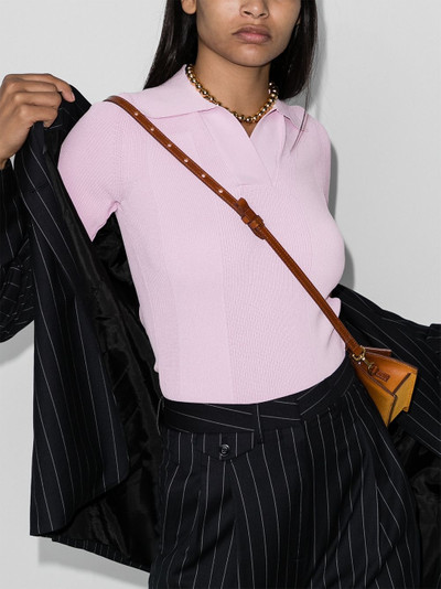 JACQUEMUS open-back polo top outlook