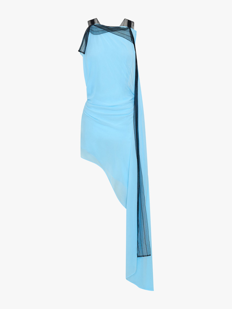 Framed Floating Silk Dress 7