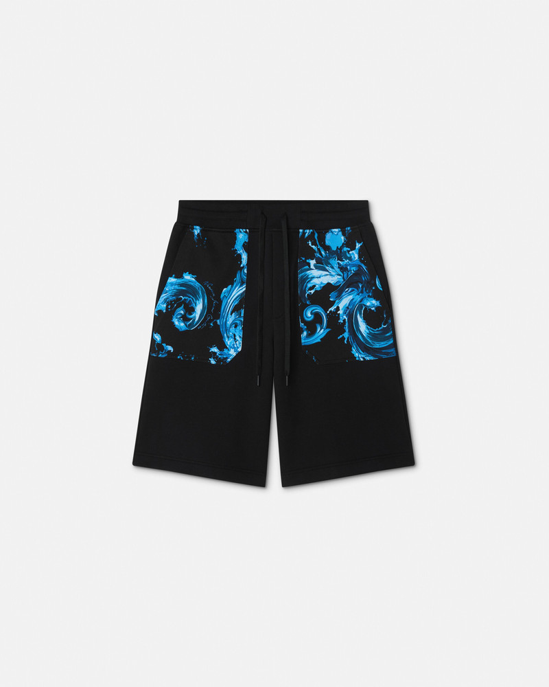 Printed Cotton-Jersey Bermuda Shorts 1