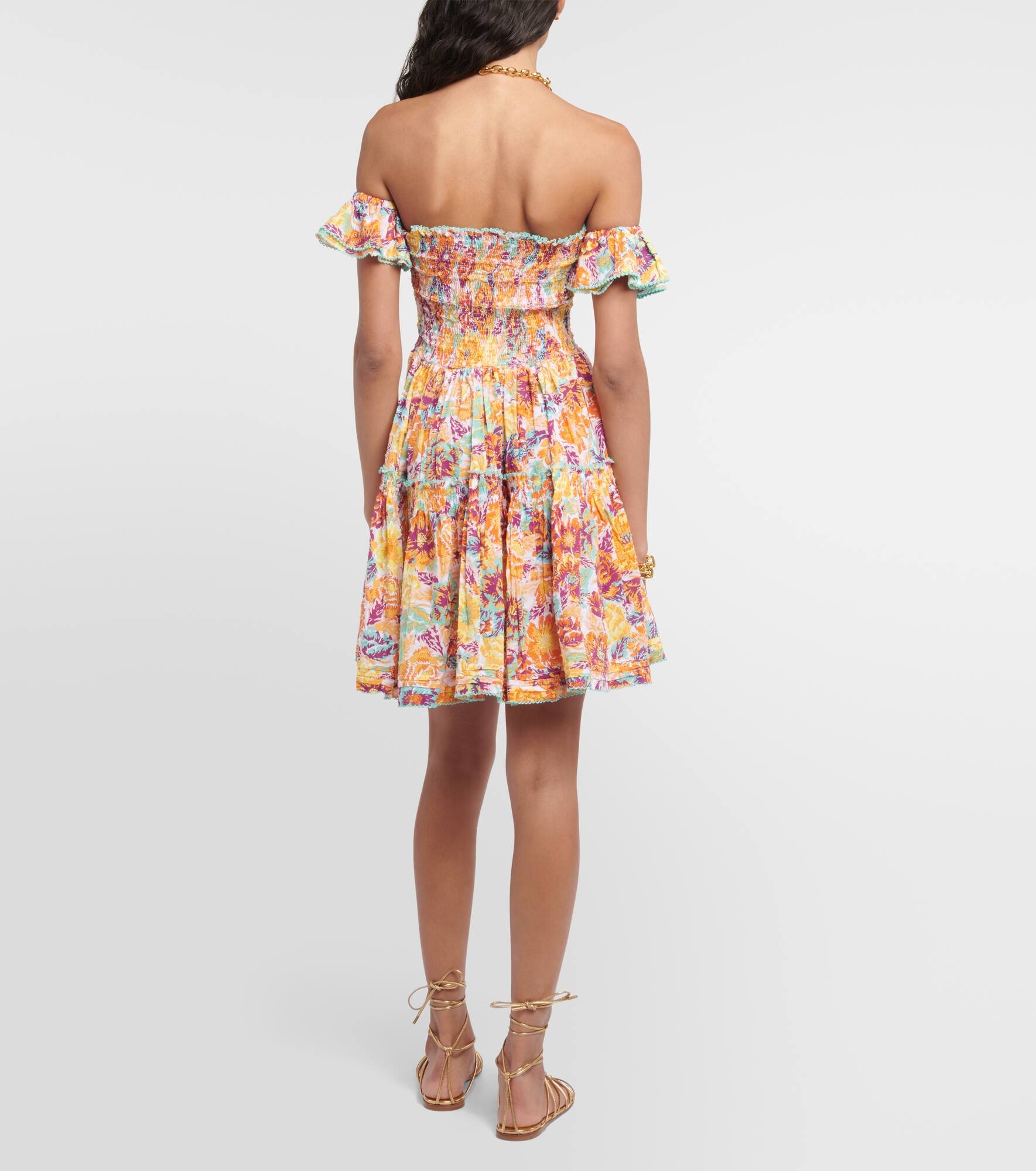 Aurora floral cotton minidress - 3