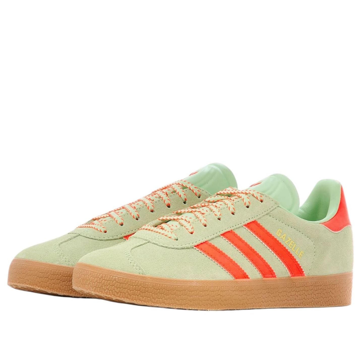 (WMNS) adidas Gazelle 'Semi Green Spark Solar Orange Gum' JH7212 - 2