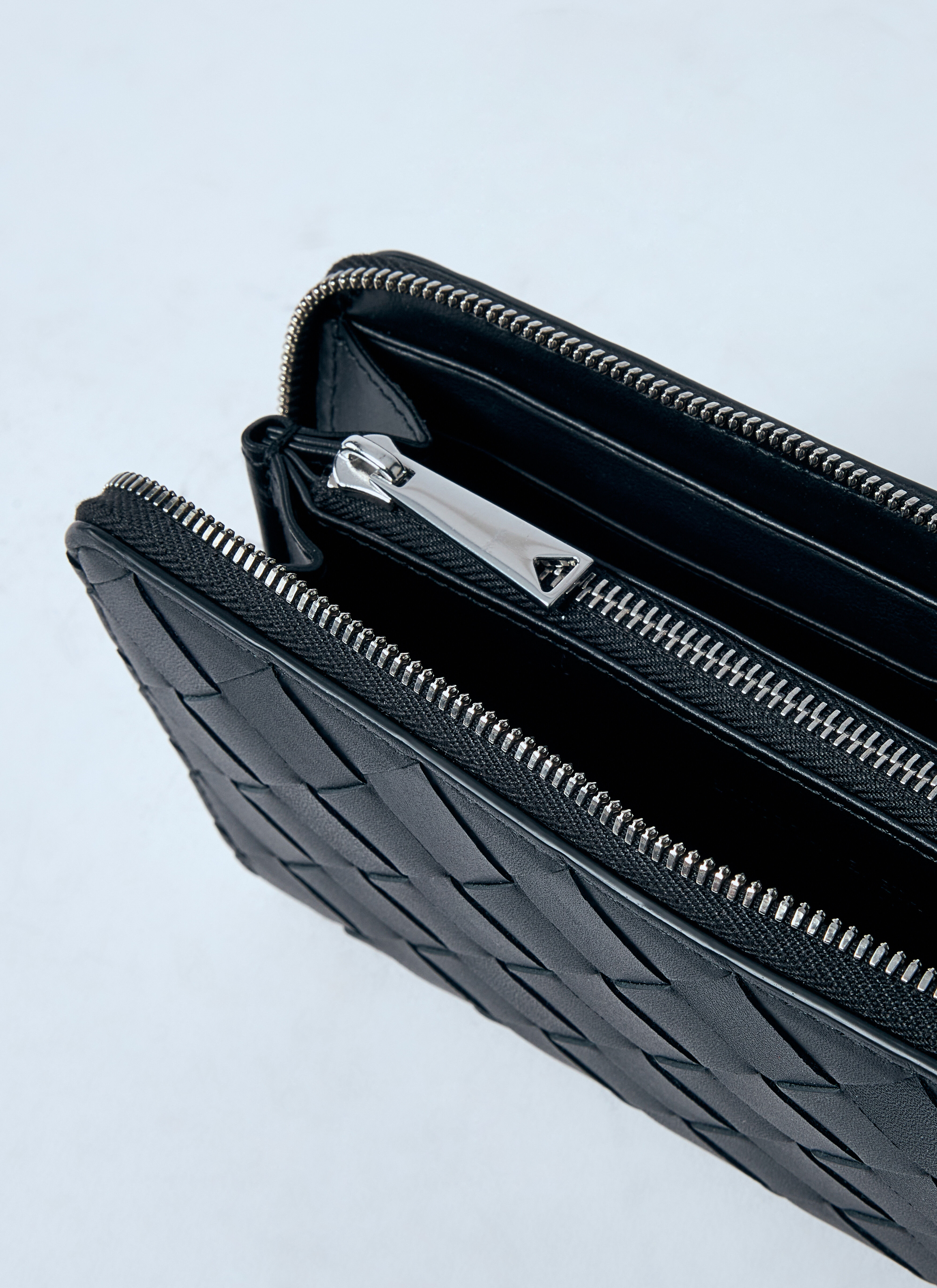 Intrecciato Leather Zip-Around Wallet - 3