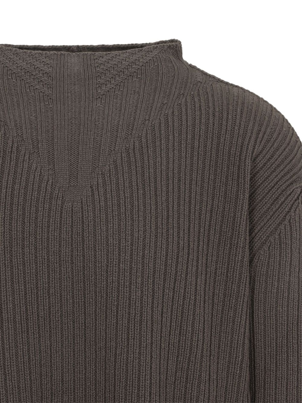 ribbed mock-neck sweater - 4