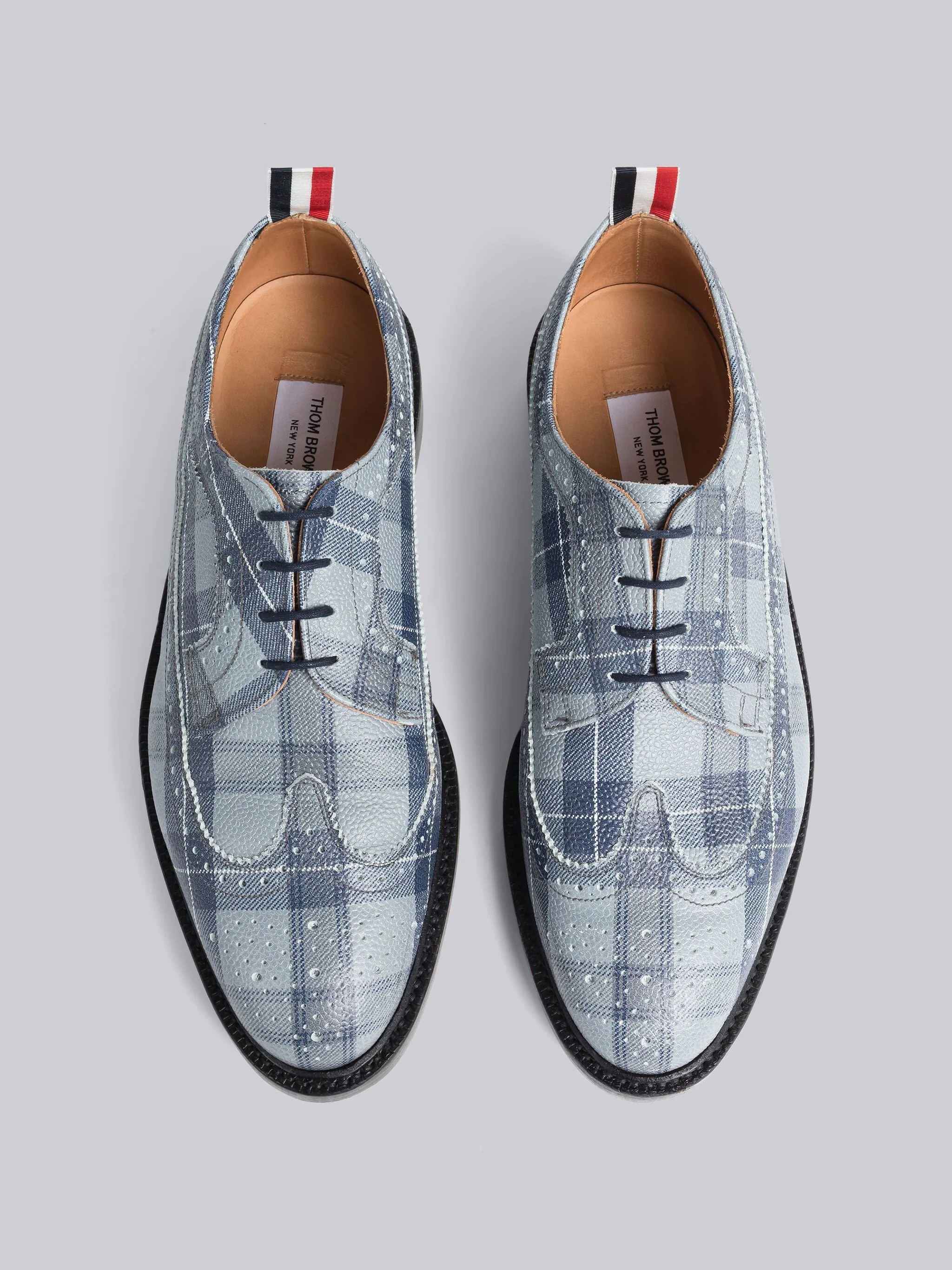 Tartan Pebble Grain Leather Classic Longwing Brogue - 4