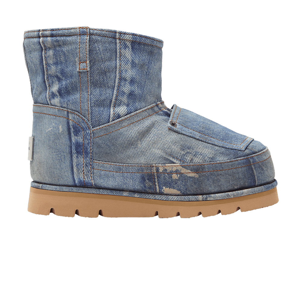Acne Studios Wmns Low Boots 'Denim-Print Leather' - 1