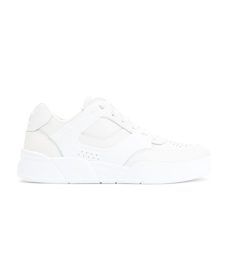 CELINE Ct-09 Leather, Rubber And Mesh Sneakers outlook