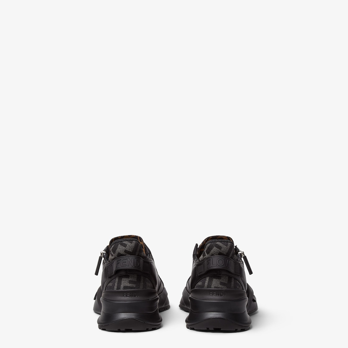 Black leather low-tops - 3