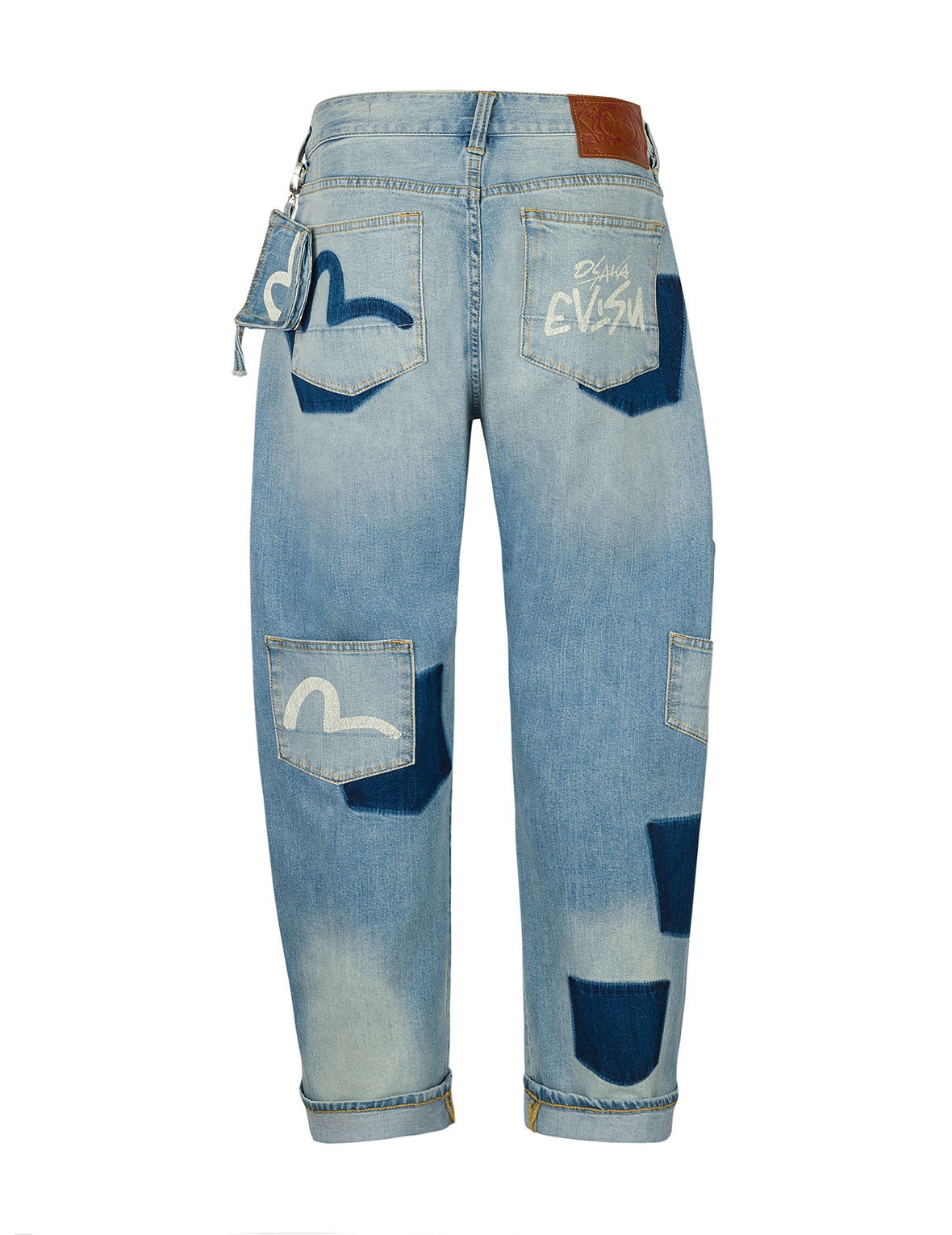 Multi-Pocket with Seagull Print 3D Fit Jeans - 19