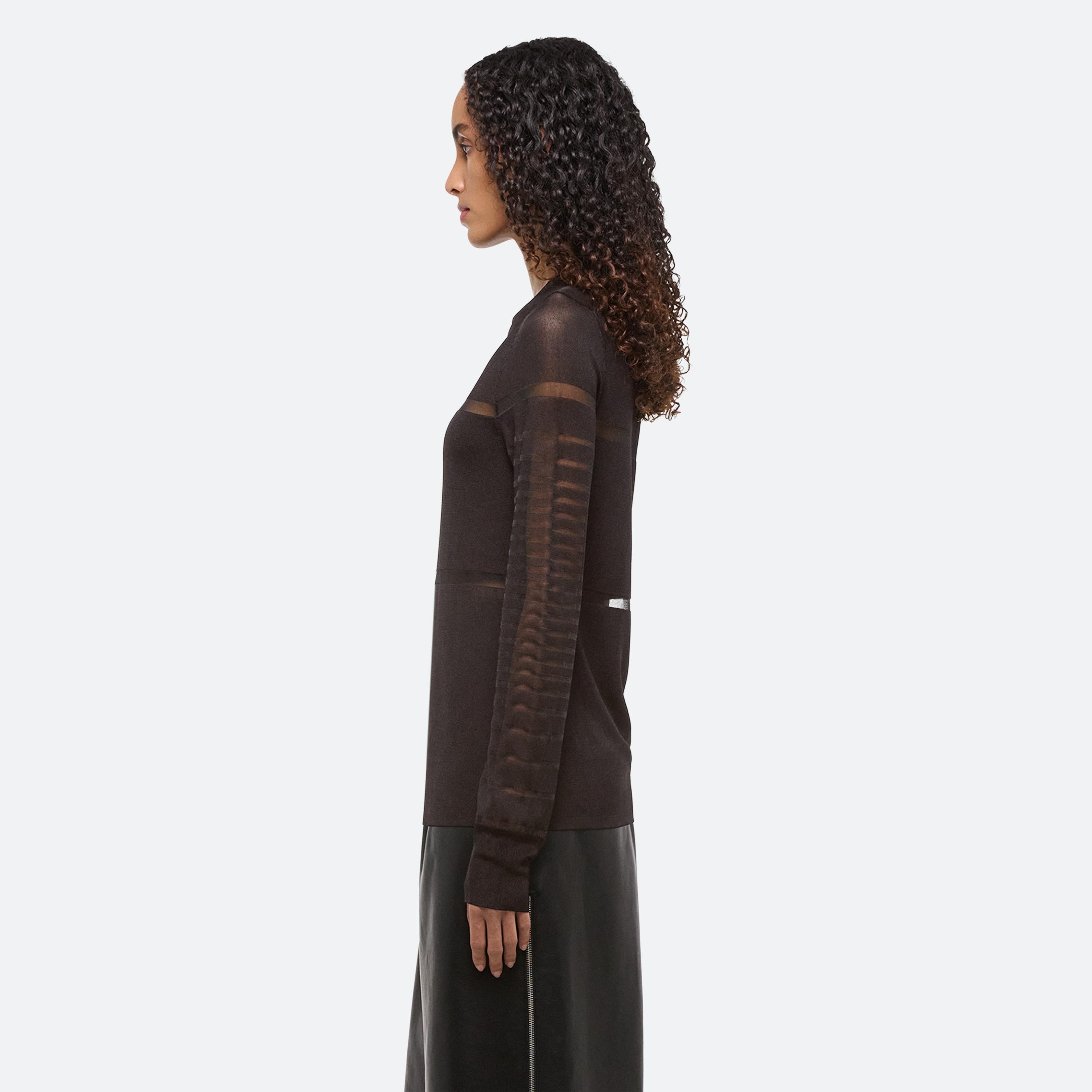 SHEER STRIPE TOP - 4