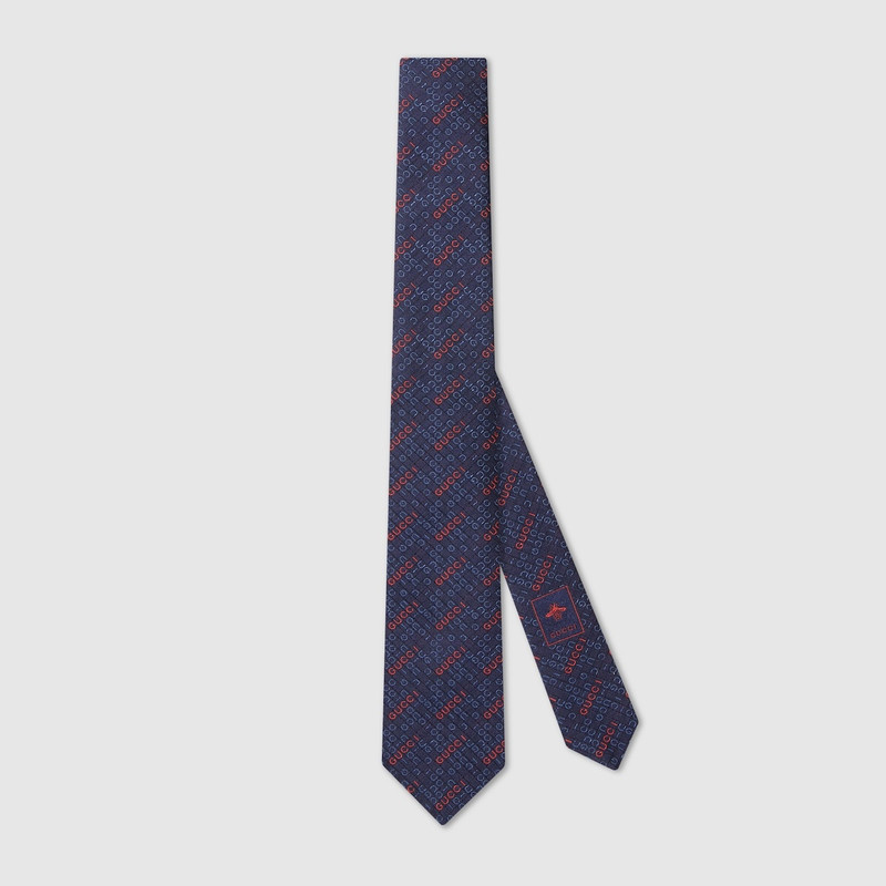 Gucci silk jacquard tie 1