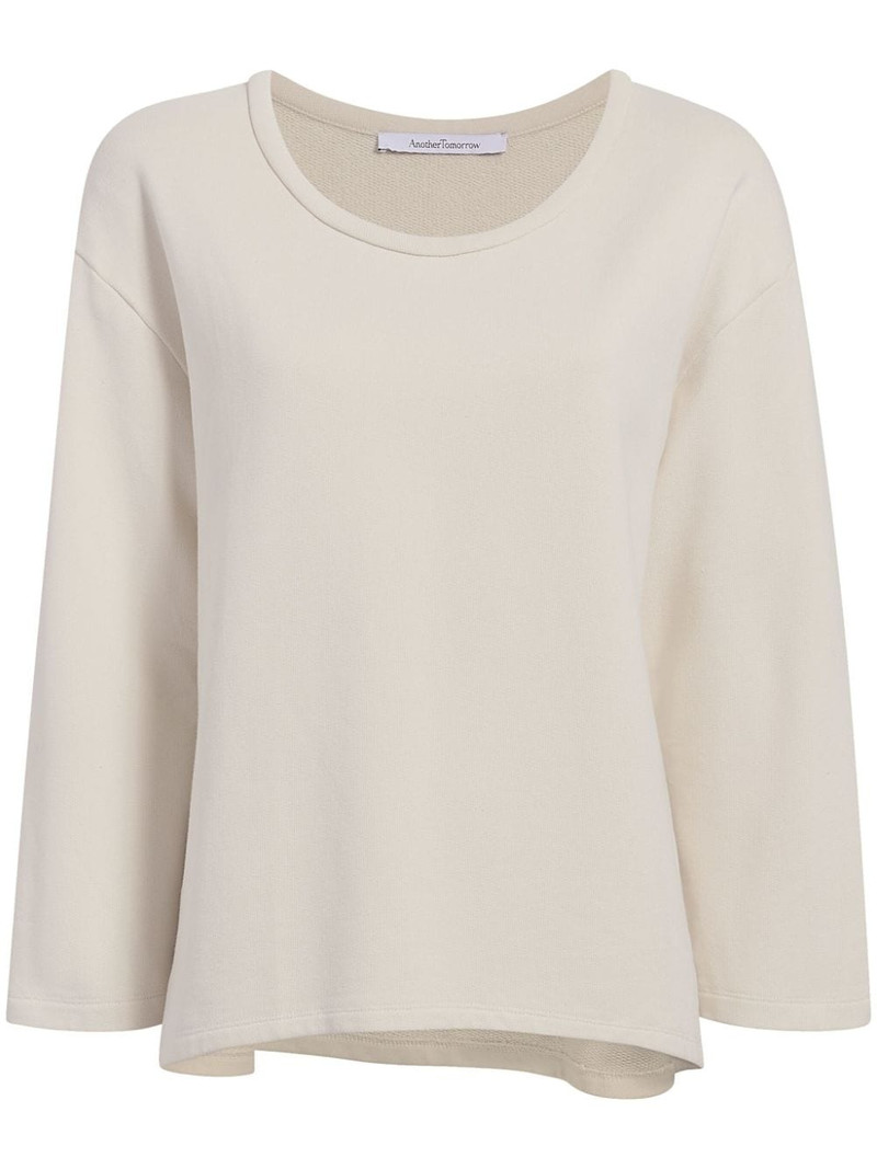 scoop-neck jersey top 1