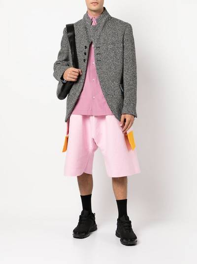 Comme des Garçons Homme Plus colour-block panelled blazer outlook