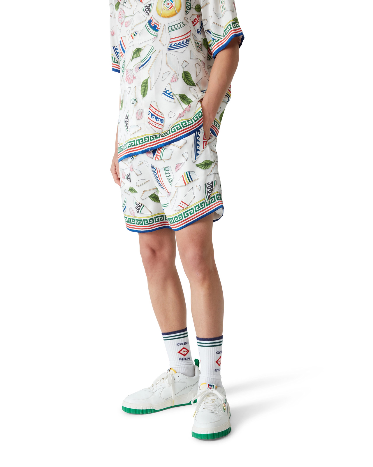 Le Vase Brise Silk Shorts | Casablanca Paris - 4