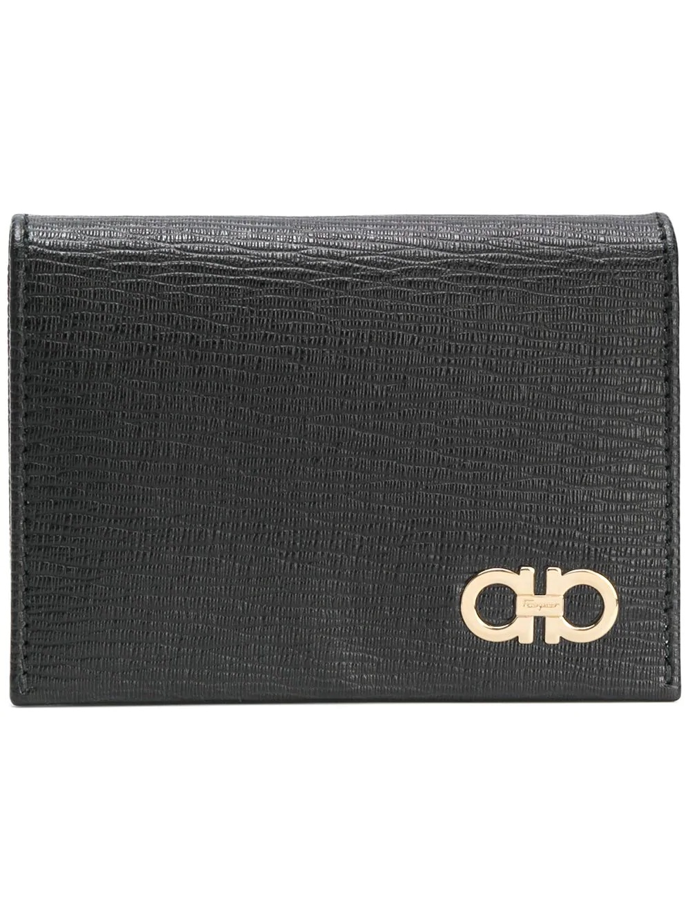 textured double Gancio wallet - 1