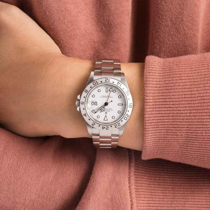 Pre-owned Rolex Explorer II Ref 16570 White Dial - 5