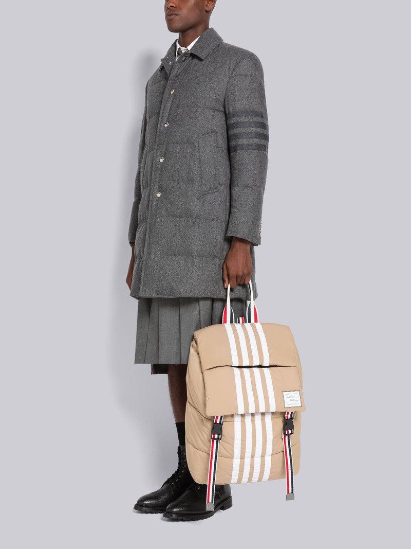 Poly Ywill 4-Bar Puffer Flap Backpack 6