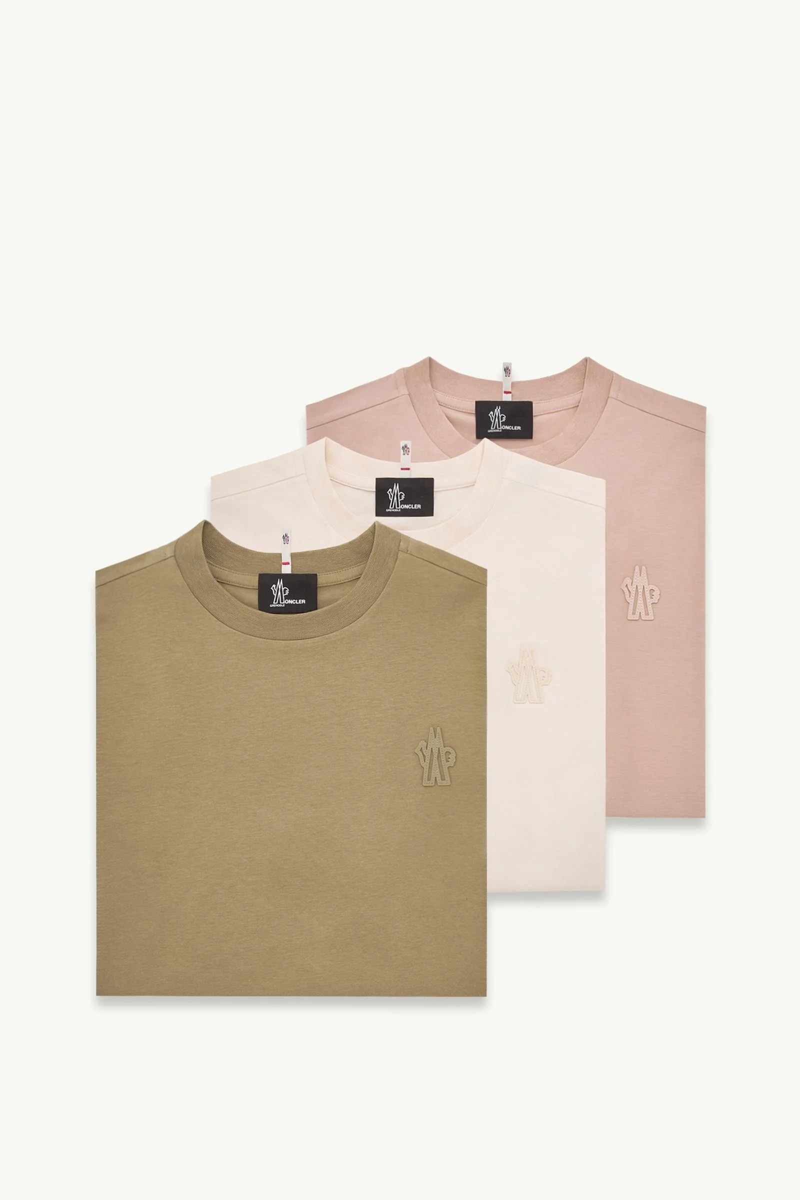 Logo Patch Cotton Blend T-Shirt (Three Pack) - 1