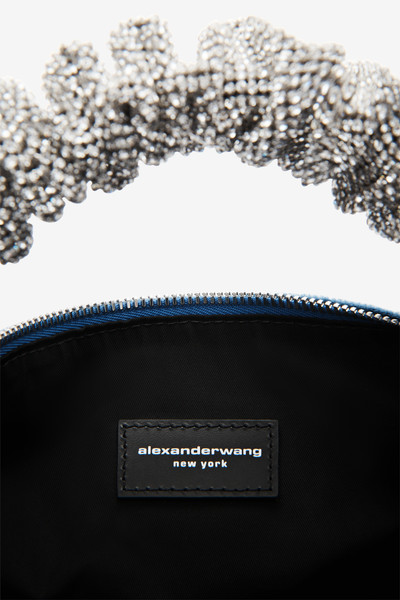 Alexander Wang scrunchie mini bag in velvet crystal outlook