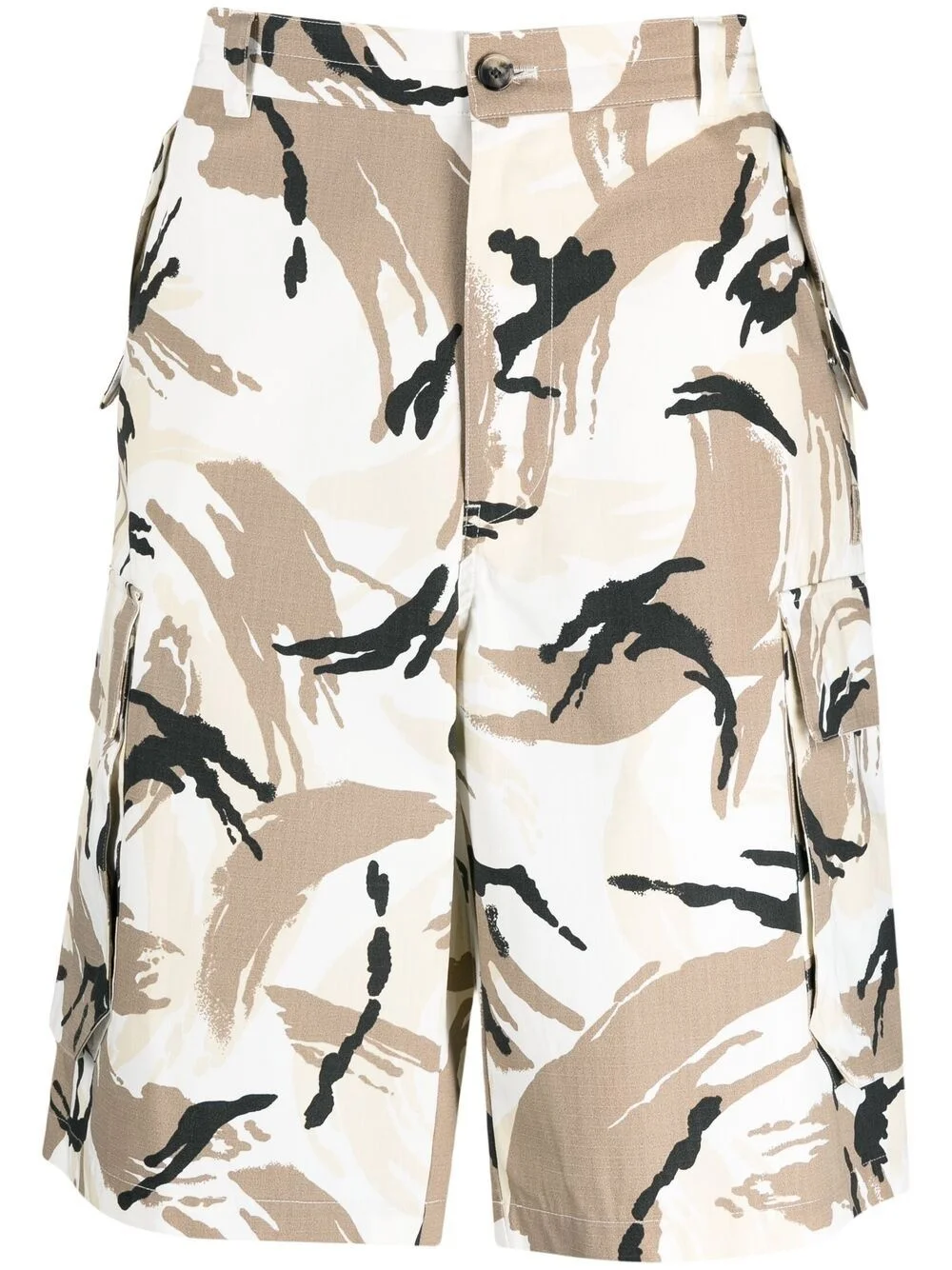 camouflage cargo Bermuda shorts - 1