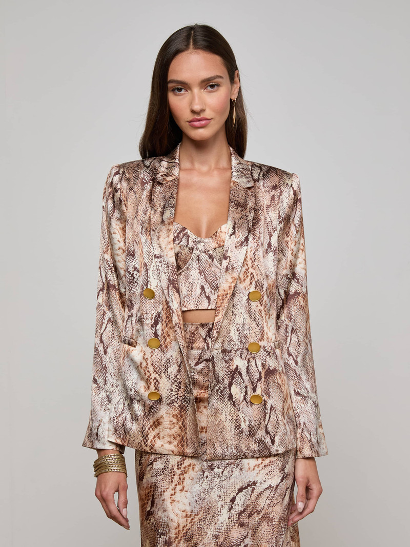 L'AGENCE Colin Silk Blazer outlook