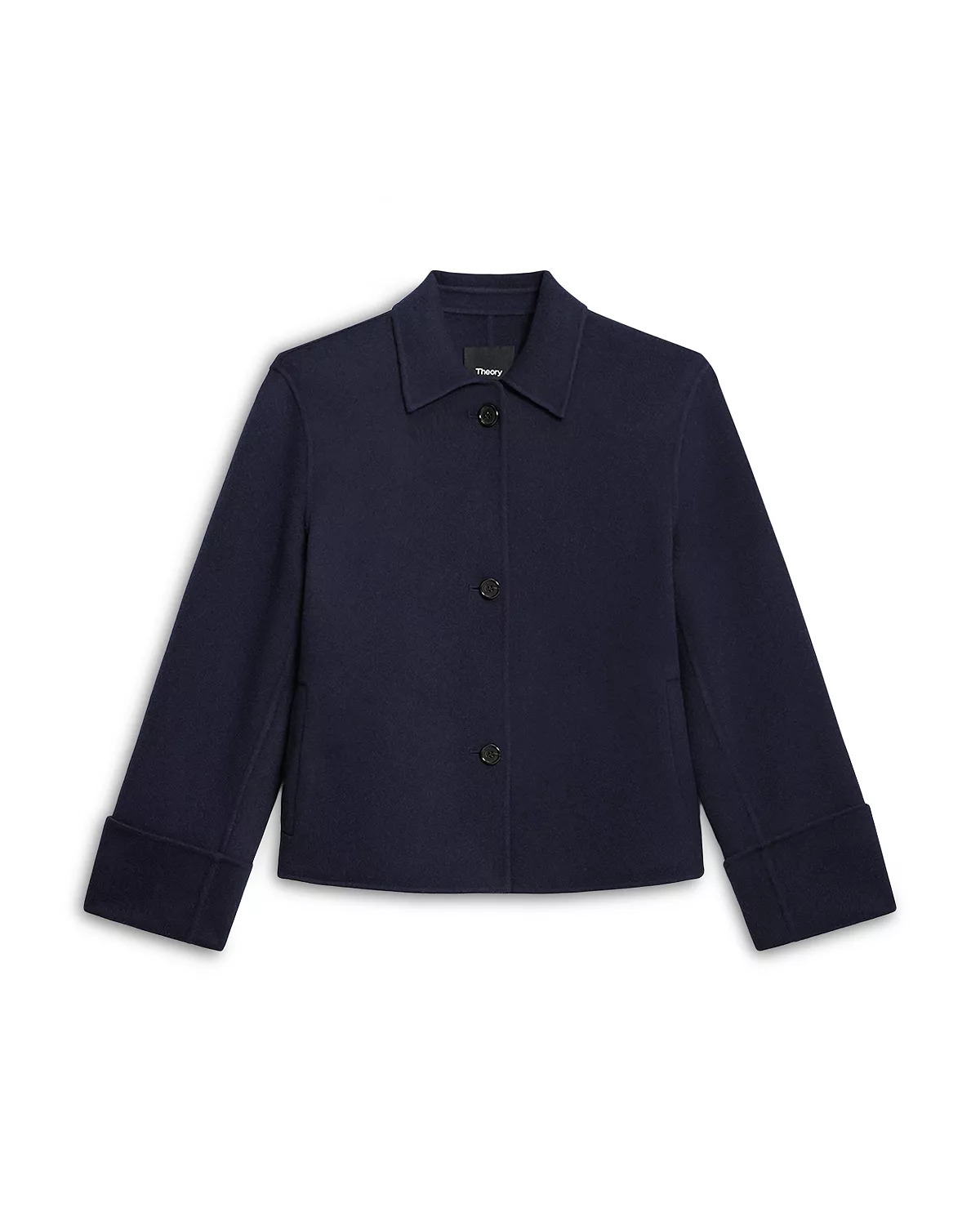 Wool & Cashmere Boxy Cuffed Jacket - 6