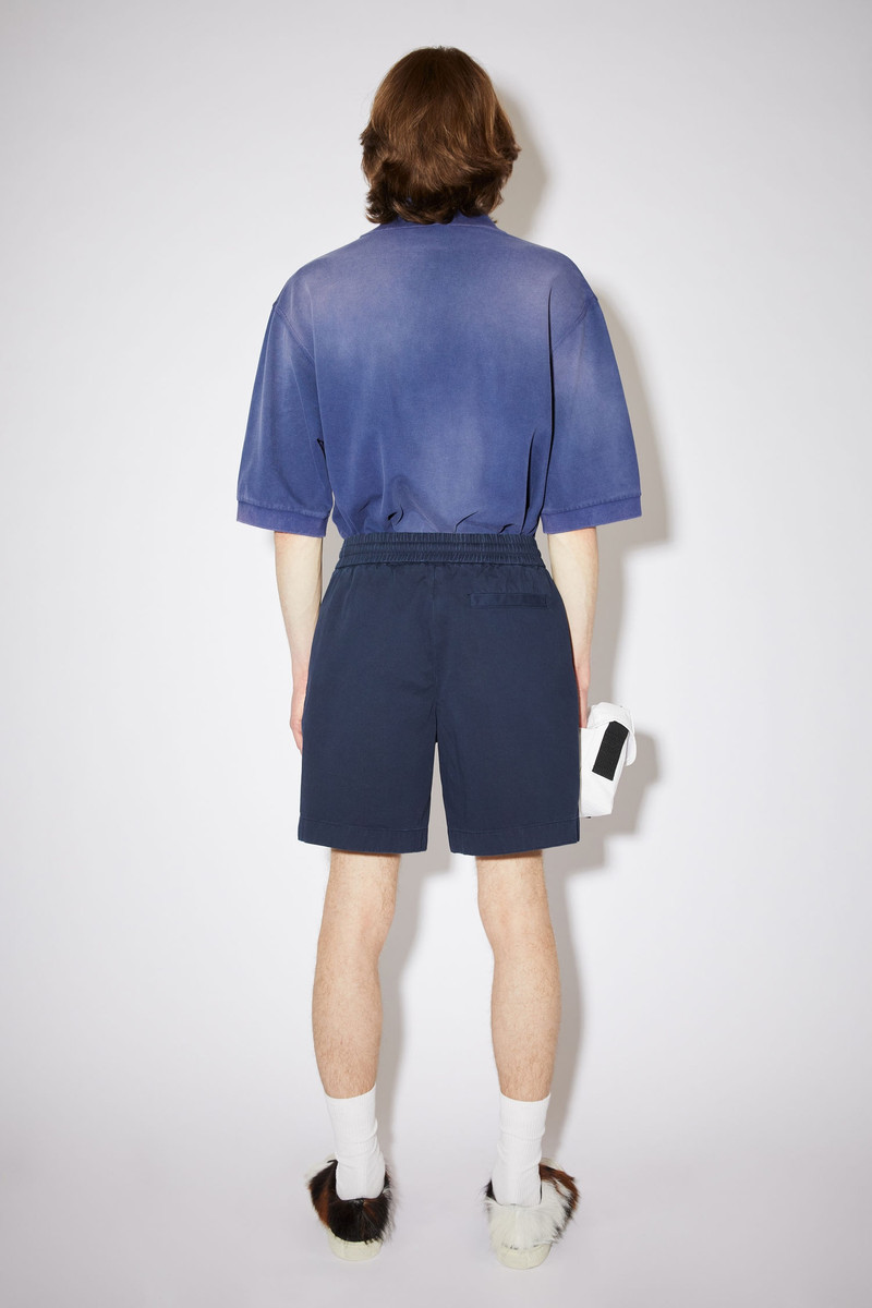 Cotton twill shorts - Navy 3
