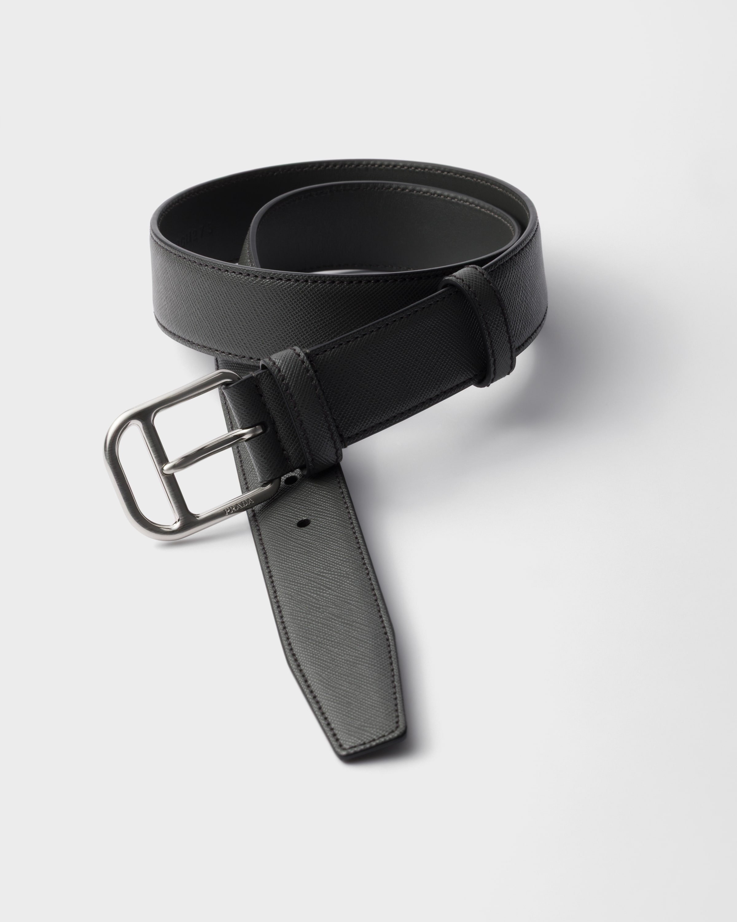 Saffiano leather belt - 3