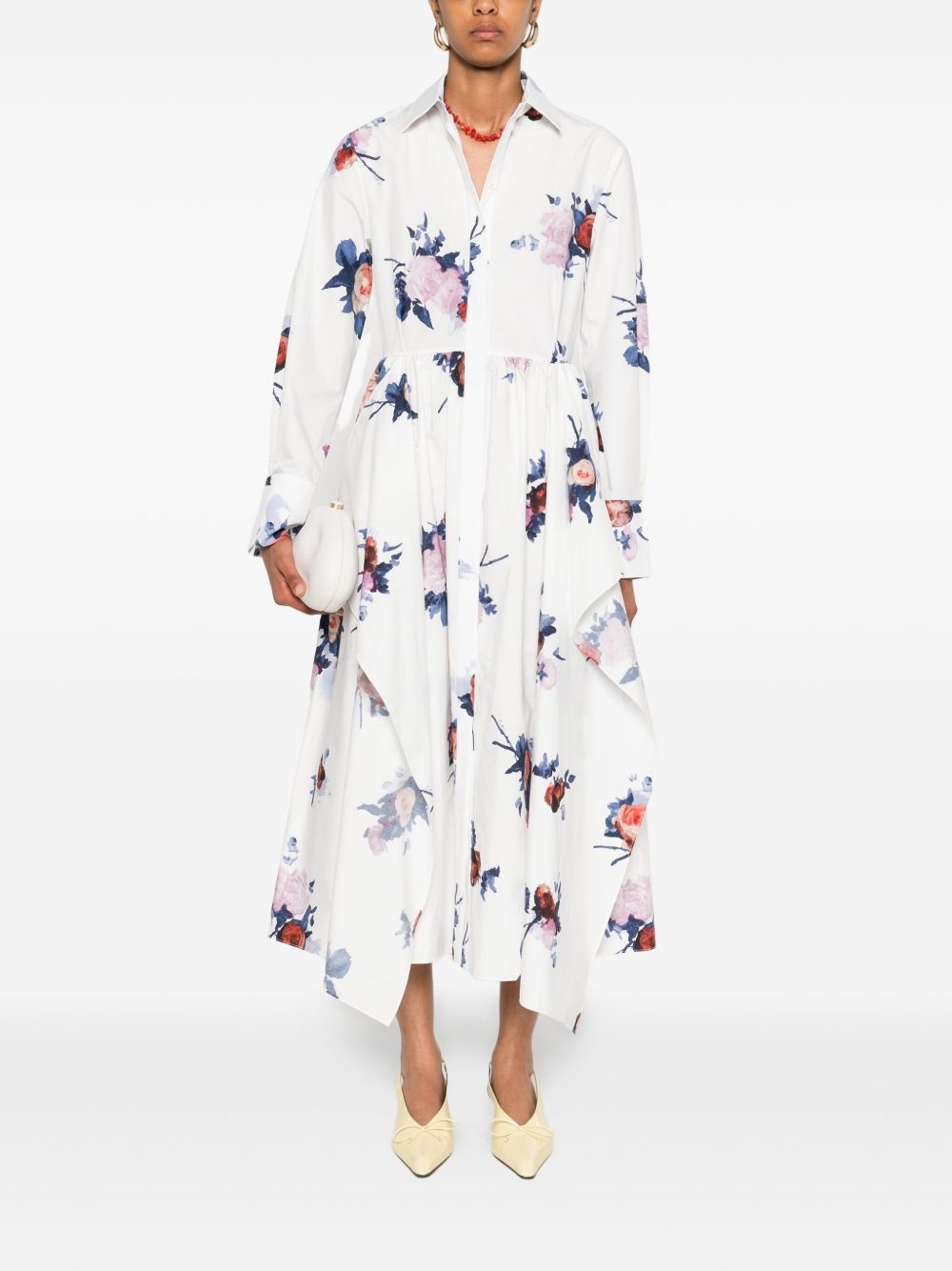floral-print midi dress - 2