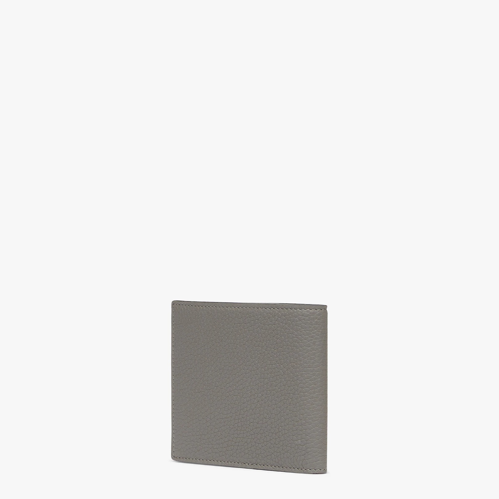 Bi-fold wallet in gray leather - 2