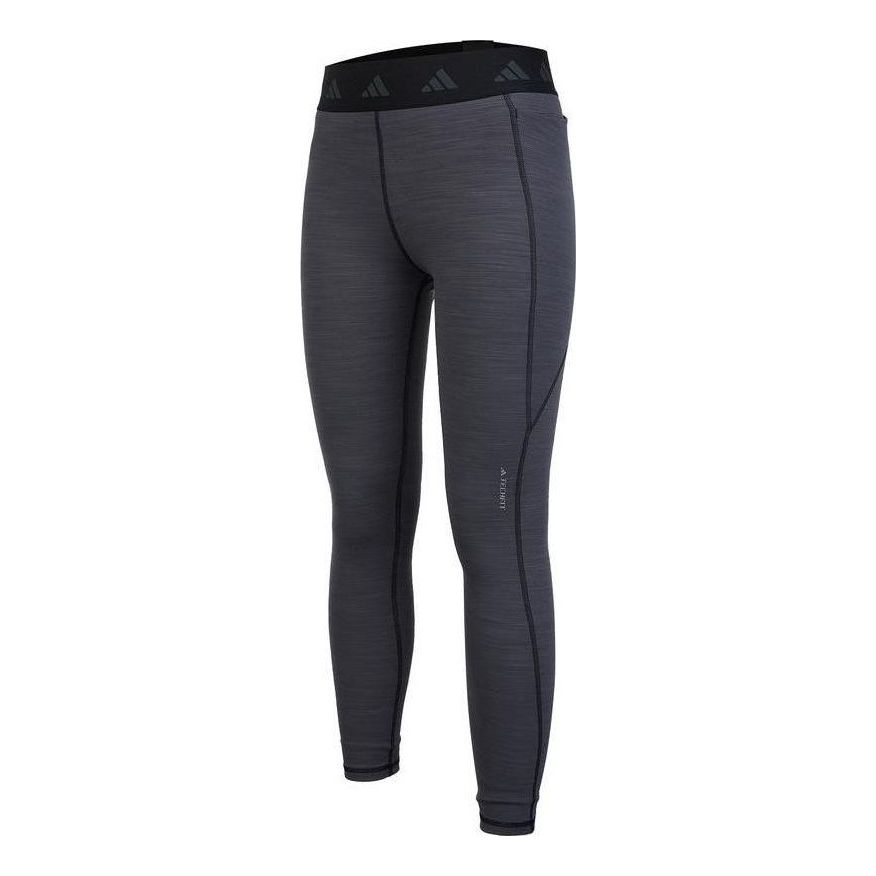 (WMNS) adidas Techfit Brushed Full Length Leggings 'Black' HS8758 - 1